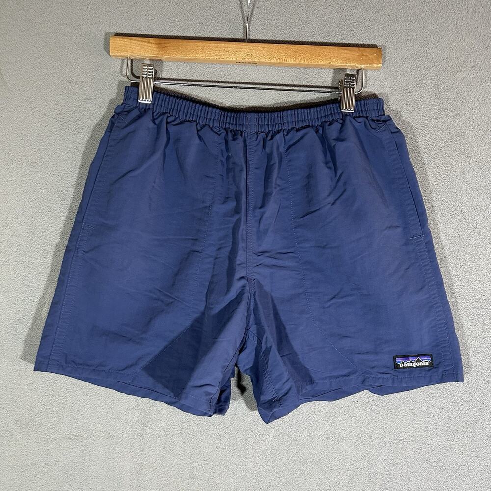Patagonia Shorts Mens Small Blue Baggies Lined Swim Trunks Pockets Quick Dry